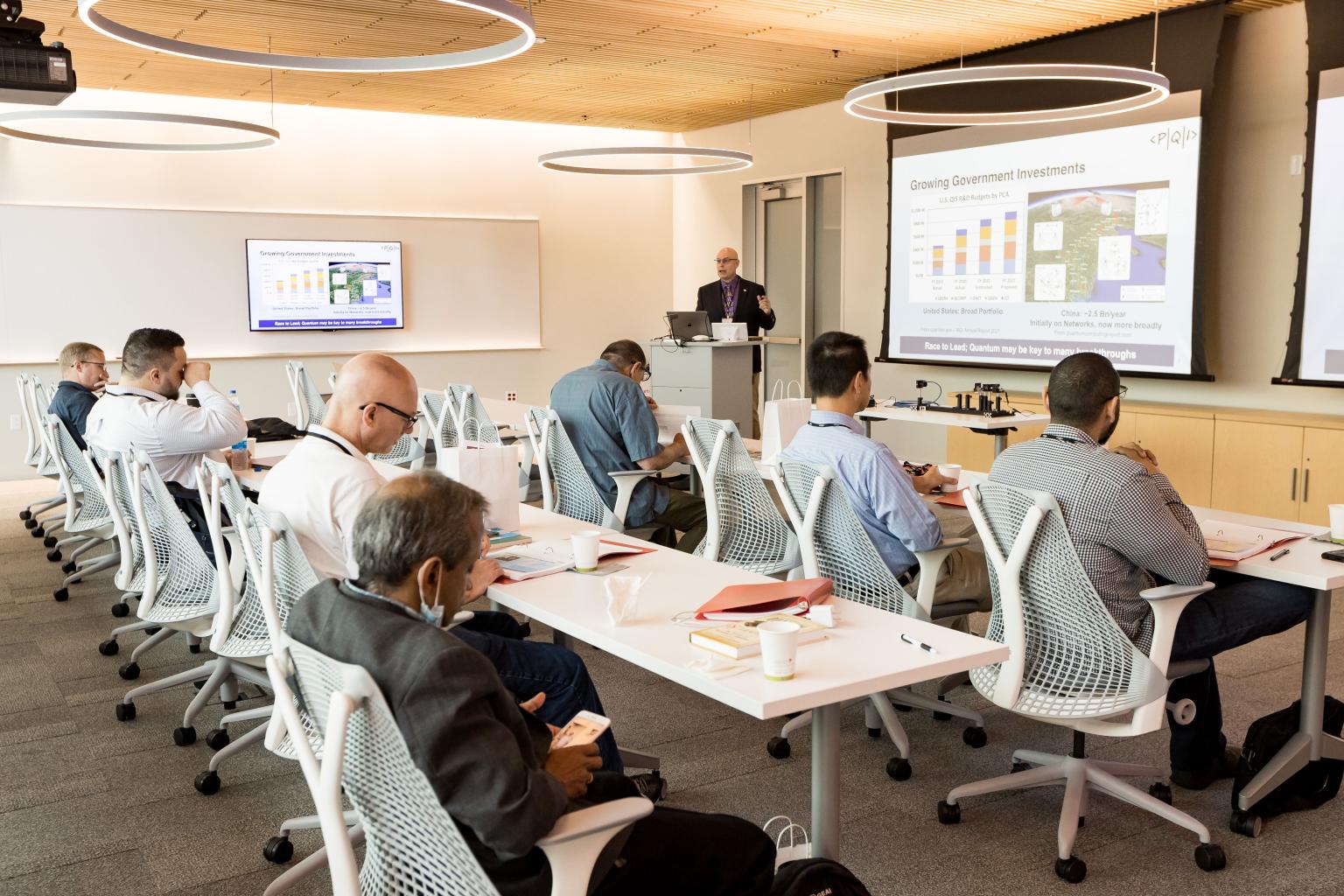 Executive Director Rob Cunningham welcomes attendees from various backgrounds to the PQI Quantum Information Science for Professionals Tutorial at CMU.