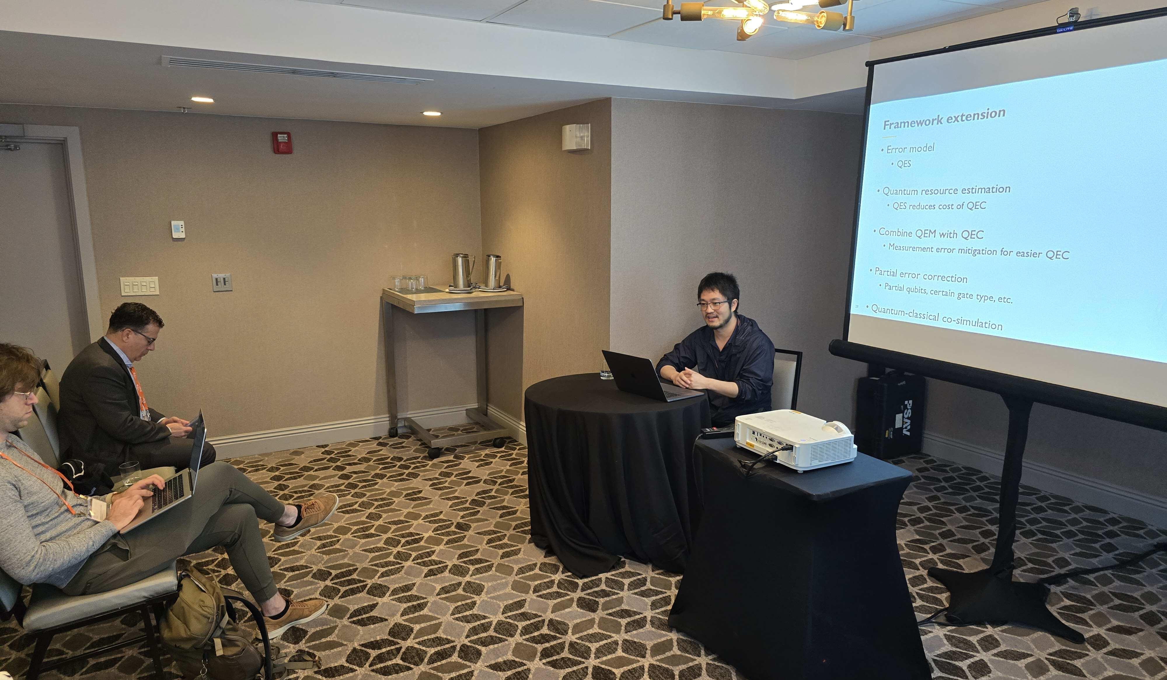 speaker presents at event