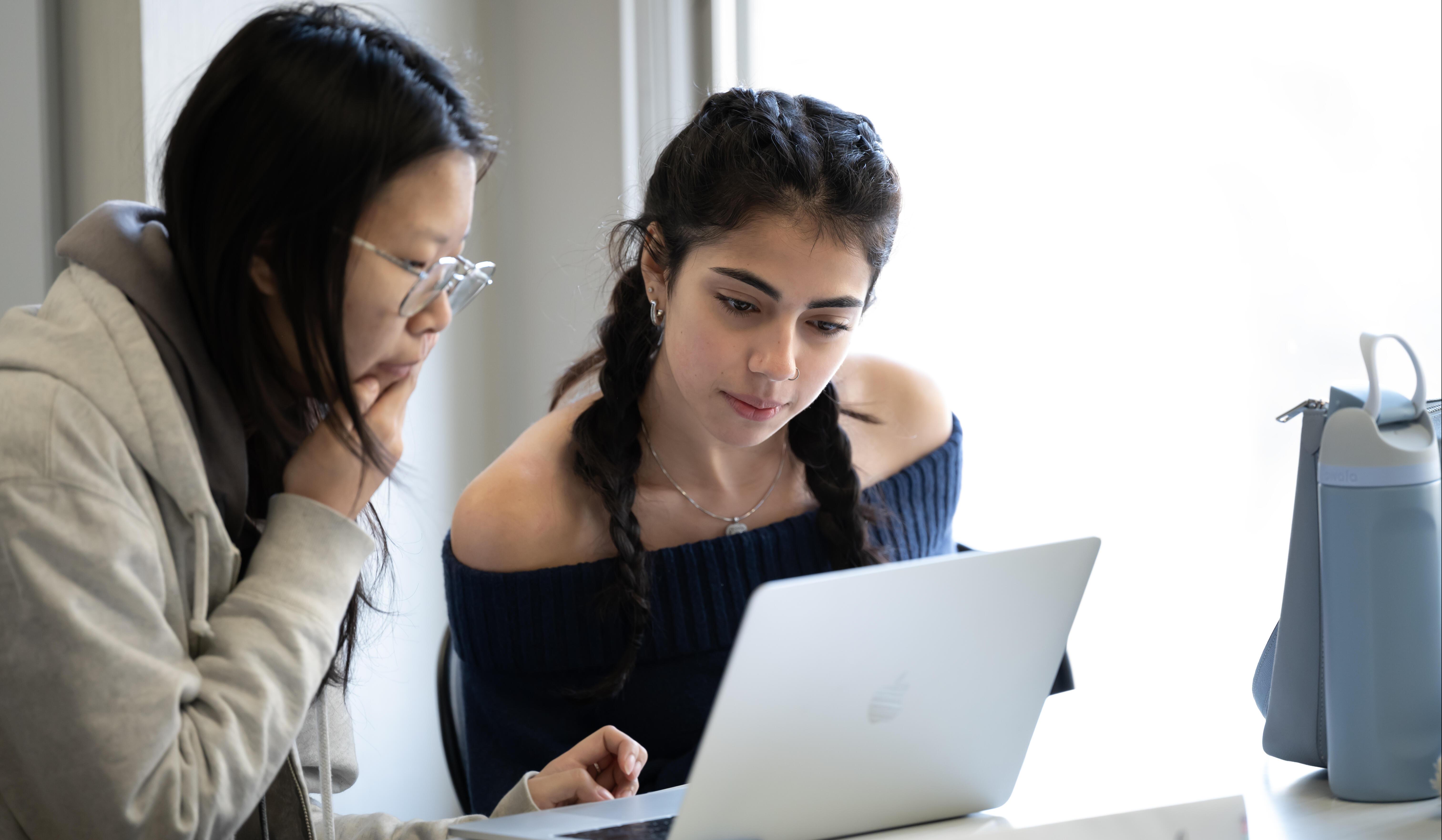 students working