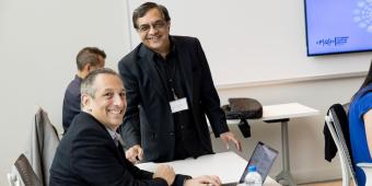 Director Adam Leibovich and member Sridhar Tayur attend the 2022 PQI Tutorial.